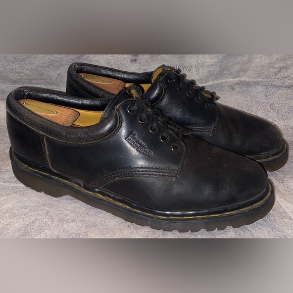 Vintage Made In England 80s 90s Dr Doc Martens 8053 Lace Up Derby Shoes 12 Lug main image 4